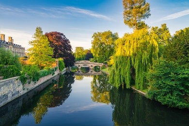 cam river in cambridge, england