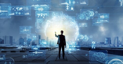 engineer and communication network concept.