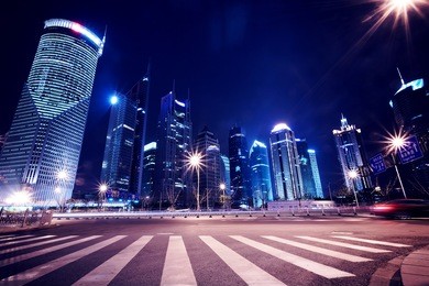 shanghai pudong city night