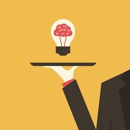 serving an idea, vector