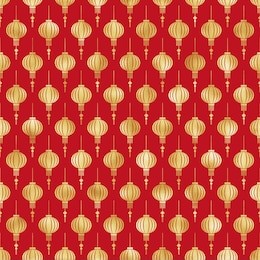 lunar new year seamless pattern - red and gold pattern design for lunar or chinese new year