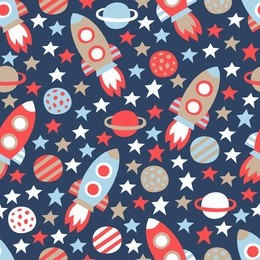 space seamless pattern