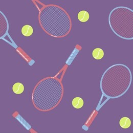 tennis racquet and balls pattern, vector illustration. tennis balls. tennis design over white background vector illustration. sports, fitness, activity vector design. flat design.