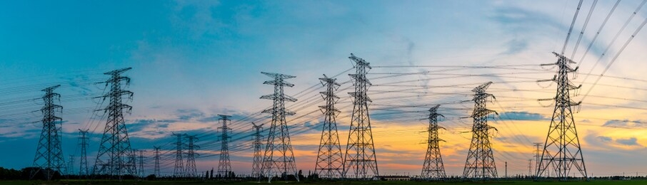 high voltage post,high voltage tower sky sunset background