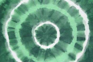 green abstract on tie dyed cotton fabric 2 of 5 colors