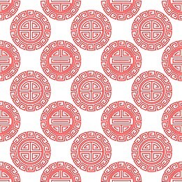 oriental traditional red chinese seamless pattern. abstract background for new year. vector illustration for chinese new year