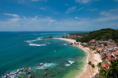 view of the first, second and third beach from the lighthouse. morro de sao paulo. brazil.
