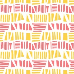 abstract seamless pattern of hand drawn geometric elements, triangles and lines. grunge texture.