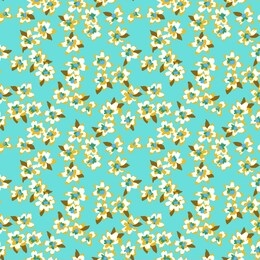 pattern made of small meadow flowers. seamless floral background. botanical ornament in vintage style. country rustic design. good for fashion, textile, fabric, bed linen, wrapper,  wallpaper. 