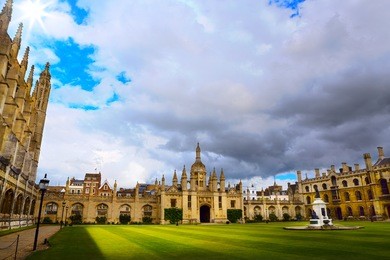 cambridge university and kings college chapel 
