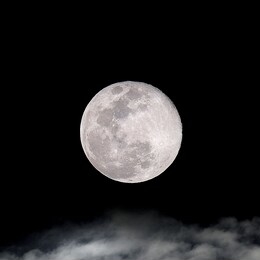 full moon moonlight at night