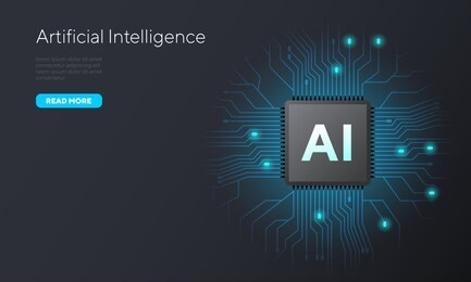 ai computer processor chip background