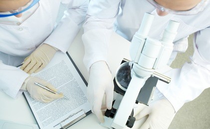 overview of two scientists working together