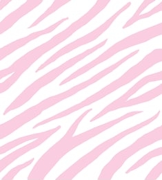 vector seamless pattern of pastel pink zebra fur isolated on white background 