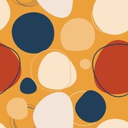 modern abstract seamless pattern of geometric shapes and elements. colorful trendy seamless pattern