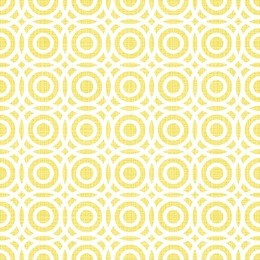 retro multiple white circles in rows on sunny yellow background abstract geometric seamless pattern 
