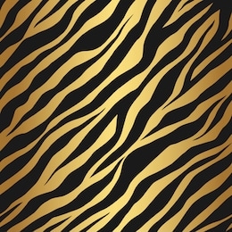 seamless vector black and gold tiger stripes pattern. stylish golden wild tiger fur. animal print background for fabric, textile, design, wrapping, cover.