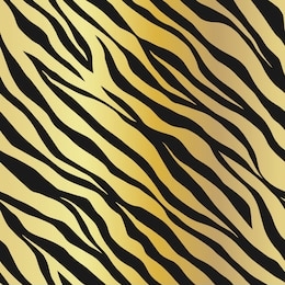 seamless vector black and gold tiger stripes pattern. stylish golden wild tiger fur. animal print background for fabric, textile, design, wrapping, cover.