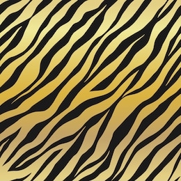 seamless vector black and gold tiger stripes pattern. stylish golden wild tiger fur. animal print background for fabric, textile, design, wrapping, cover.