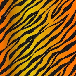 seamless vector black and orange tiger stripes pattern. stylish wild tiger fur. animal print background for fabric, textile, design, wrapping, cover.