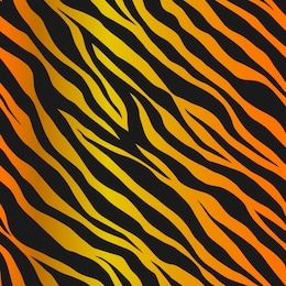 seamless vector black and orange tiger stripes pattern. stylish wild tiger fur. animal print background for fabric, textile, design, wrapping, cover.