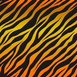seamless vector black and orange tiger stripes pattern. stylish wild tiger fur. animal print background for fabric, textile, design, wrapping, cover.