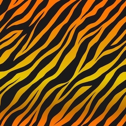 seamless vector black and orange tiger stripes pattern. stylish wild tiger fur. animal print background for fabric, textile, design, wrapping, cover.