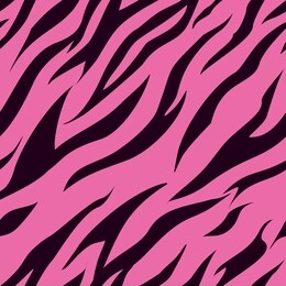
seamless abstract pattern of dark stripes on a pink background. tiger background. print on fabric on paper.