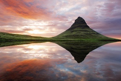 beautiful iceland mountain landscape