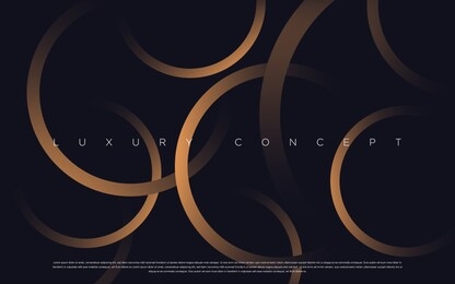 black premium background with luxury dark golden geometric elements. rich background for poster, banner, flyer etc. vector eps