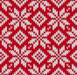 nordic knitted seamless pattern. eps8