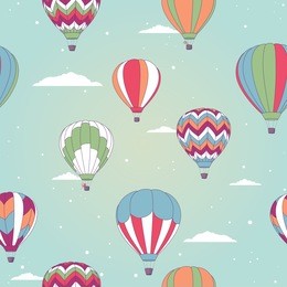 retro hot air balloon