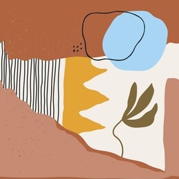 hand drawn various shapes and doodle objects. abstract contemporary modern trendy vector illustration. seamless pattern. pastel colors. perfect for textile prints