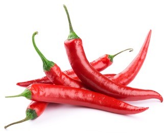 chili pepper isolated on a white background 