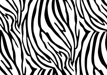 zebra seamless pattern in abstract style on black background. vector illustration. camouflage. seamless swatch in the swatches panel