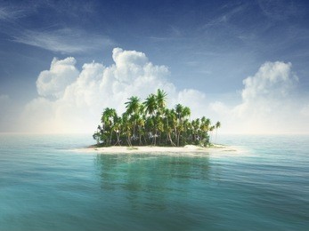 tropical island