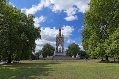 albert prince memorial pictured in hyde's park (london)