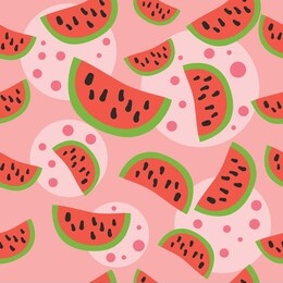 watermelon seamless decorative pattern background