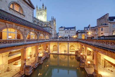 roman baths at avon england