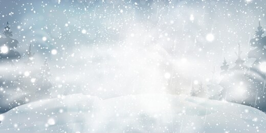 christmas, snowy woodland landscape. holiday winter landscape for merry christmas with snowstorm, blizzard, firs, coniferous forest, snow, snowflakes. christmas scene. happy new year. vector.