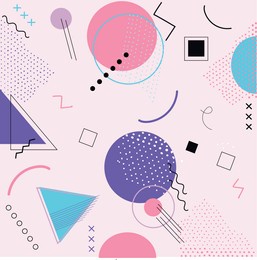abstract modern geometric pattern with soft pink background - vektör