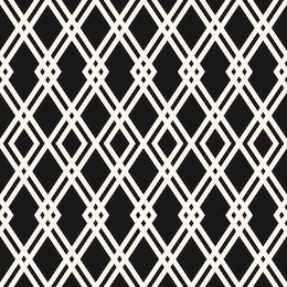 abstract geometric seamless pattern. black and white raster background. simple ornament with rhombuses, diamond shapes, mesh, grid. elegant monochrome graphic texture. repeat design for decor, fabric
