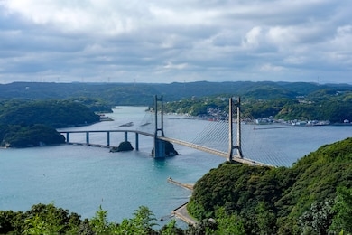 yobuko bridge view from observatory in saga