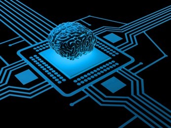 processor and human brain 