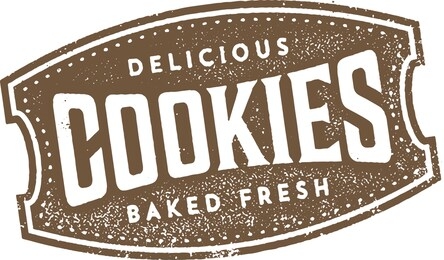 vintage delicious cookies baked fresh sign