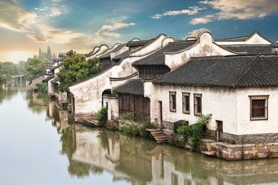 water town of wuzhen in zhejiang province - china