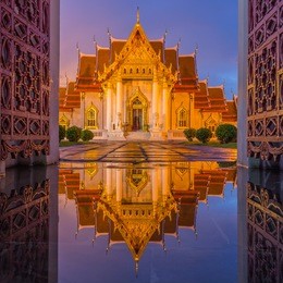 temple (wat benchamabophit), bangkok, thailand 