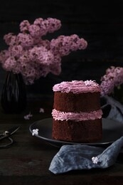 sweet fresh fruit chocolate dessert                                