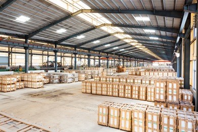 interior of a warehouse