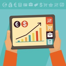 vector online banking concept - pay and receive money using mobile phone